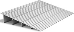 Door Threshold Ramp 4‘’ Rise Aluminum Alloy Threshold Ramp Rated 800 lbs Load…