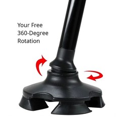Refurbished Walking Cane with Light & Alarm – Foldable Adjustable – Size M