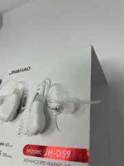 JINGHAO Hearing Aid JH-D59 Advance BTE Rechargable W/ Case In Box Tested