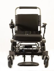 Foldable Electric Wheelchair 300 lb Capacity In Home Warranty 15 mile Black