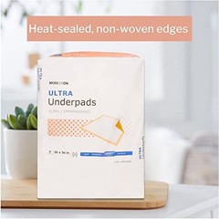McKesson Disposable Underpads 36 x 36 in, Heavy Absorbency, 50 Count