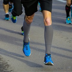 5 Pairs Copper Compression Socks 20-30mmHg Graduated Support Mens Womens S/M-XXL