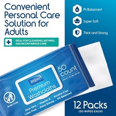 Convenient Aloe Vera Adult Wet Wipes – 600 Count for Daily Hygiene and Care
