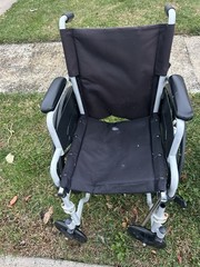 Health Line lightweight transport Folding wheelchair