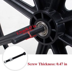 High-Quality 24-Inch Wheelchair Replacement Wheels – Durable Nylon Construction