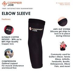 Athlete Performance Pack Copper Infused Knee Elbow Wrist Calf Compression Bundle