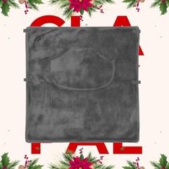 Soft Wheelchair Blanket in Charcoal Cozy, Durable, and Stylish Comfort