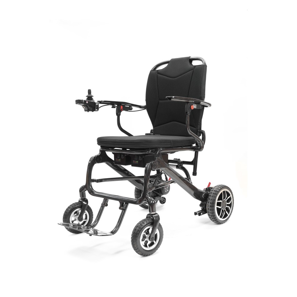 37 LBS Lightweight Carbon Fiber Electric Wheelchairs for Adults, 30 Miles Long
