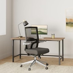 Space Seating 867 Series Adjustable Black Fabric Seat With Silver Nylon Base