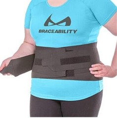 BraceAbility Elastic & Neoprene Compression Back Brace 3XL