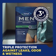 TENA Incontinence Underwear for Men, Maximum Plus, S/M (34in-50in), NEW 64 COUNT