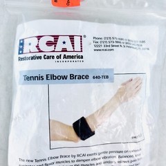 RCAI Tennis Elbow Brace 640-TEB, Medium 10″-12″ Black