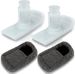 Walker Ski Glides and Covers 4 PCS – Universal Replacement Feet – Heavy Du