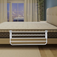 Foldable Portable Safety Bed Guard Stainless Steel Bed Railing for Seniors 90cm