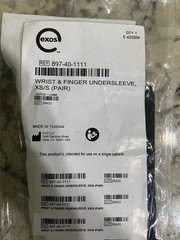 Exos Wrist and Finger Undersleeves, Pair, Size XS/S – 897-50-1111