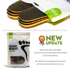 XINIFOOT 3 Pairs Comfortable Breathable Insoles – Comfort M: US 4-7, 3