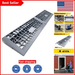 Two-Pack 1″ Rise Threshold Ramps – Strong, Eco-Friendly with 3000 Lbs Capacity