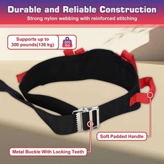 Gait Belt with Handles – Transfer Belts for Seniors, Bariatric, Disabled, Eld…
