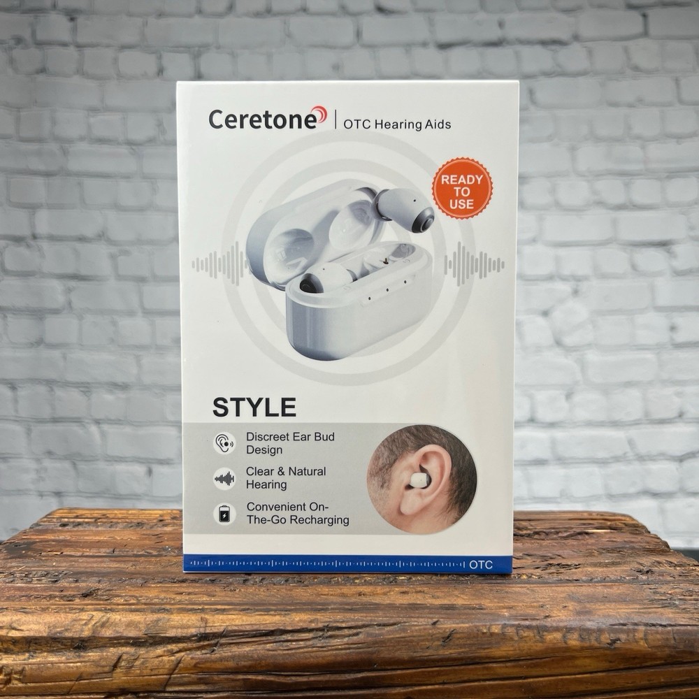 Ceretone Style OTC Hearing Aids: One Touch Control 108dB Range