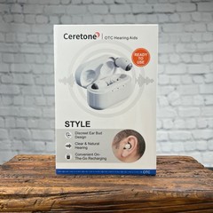 Ceretone Style OTC Hearing Aids: One Touch Control 108dB Range