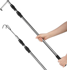 Truck Cargo Grabber Reach Retriever Tool, 6.5 Feet Truck Telescoping Pull Pole
