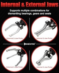 12-Way Slide Hammer Puller Set, Front Wheel Hub Remover & Rear Wheel Axle