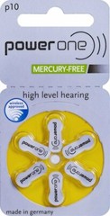 Power One Hearing Aid Battery Size 10 – Pack Of 60 Batteries