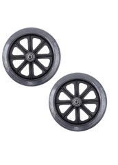 8″ x 1″ Wheelchair Caster Wheel Pair – Durable Solid Rubber & Non-Marking. Front