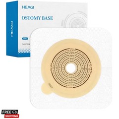 10 PCS Skin Barrier with Non-Woven Border for Two-Piece Colostomy Bags, Cut-t…