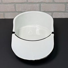 Vintage Jones Fracture Bed Pan No. 70010 Enamelware Porcelain W/ Original Box