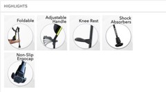 Ergobaum 7G Ergonomic Crutches, Adjustable From 5′ to 6’6“ (1 Pair)