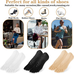 6 Pair Bunion Toe Alignment Relief Socks Orthopedic Compression Full Toe Sock No