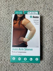 Juzo Arm Sleeve Soft Long Silicone Band, 20-30mmHg Black Size~ IV Model~2001