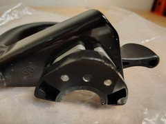 Quickie 101158S Manual Wheelchair Upper Footrest Assembly W Latch 90° Left Black