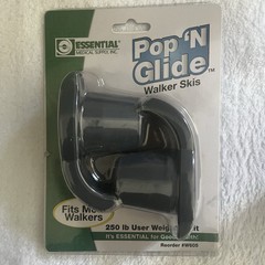 Pop ‚N Glide Walker Replacement Skis Glide Feet Long Lasting Composite