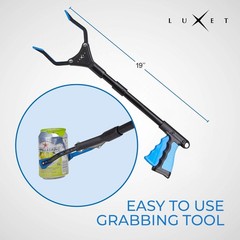 Grabber Reacher Tool – Latest Version Luxet 19 Inch Long Steel Foldable Pick up