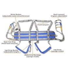 Full Body Lift Sling Patient Walking Standing Aid Adjustable Waist Range