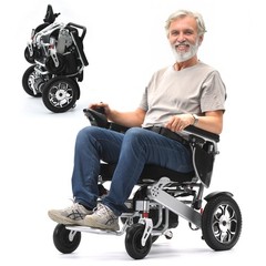 Used Portable 500W All Terrain Electric Wheelchair Foldable Electric Wheelchair