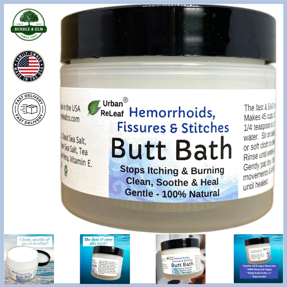Natural Sitz Bath Treatment for Hemorrhoids, Fissures and Itching Relief