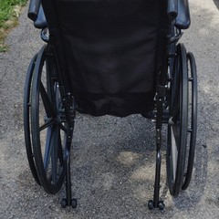 K4 Probasics Carbon Black Manual Wheelchair, Foldable, Wheel Locks, Black