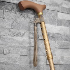 Engraved Pearl Gold Adjustable Foldable Walking Cane Lightweight Stylish Support