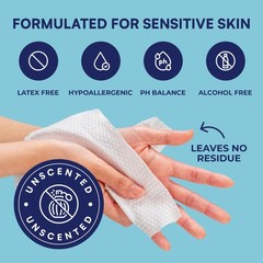OPTEEL Wipes for Adults, Extra-Large Disposable Washcloths 600 Count | Unscen…