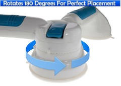 Suction Cup Grab Bar Multi-Positional 180° Swiveling Suction Grip 27″ Hand Rail