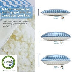 Pillows Queen Size for Bed – Adjustable Firm Pillow for Back Queen (Pack of 1)