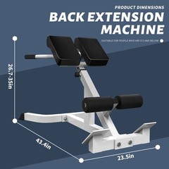 Roman Chair Back Extender – Angle & Height Dual Adjustable Hyperextension Ben…