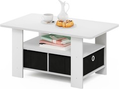 Turn-N-Tube Coffee Table 31.22D x 15.5W x 15.8H in Black Oak/Black/Brown