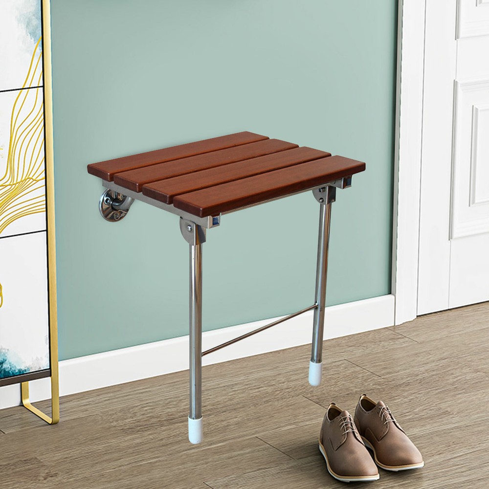 Folding Stool Shower Chair Bench Seat Wall Mounted For Shower Room Bathroom