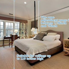 Elderly Bed Trapeze Bar Set – Ceiling Mounted Ladder Helper, Stainless Steel Fix