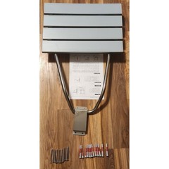 Wall Mounted Folding Shower Seat Bench Stainless Steel Frame 350 lb Capacity