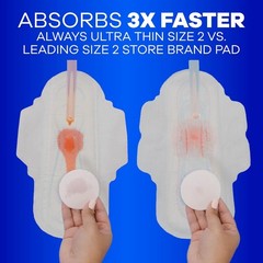 Brand New Ultra Thin Pads with Wings, Size 1, Regular, 46 Count